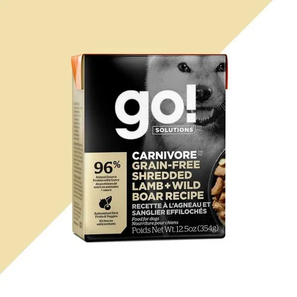 12/12.5 oz. Petcurean Go! Carnivore Grain Free Shredded Lamb & Wild Boar - Food